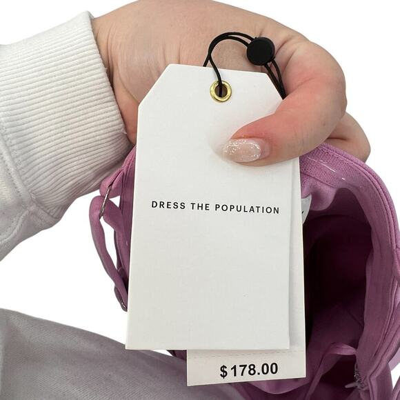 Dress‎ the Population Eliseo Dress Lavender Bodycon Sheath Size XS - Picture 15 of 16